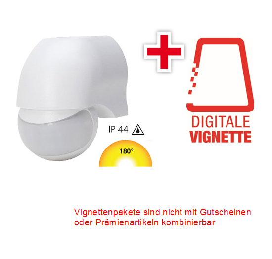 Vignetten-Paket 10 x AP/FR-Bewegungsmelder mit Digitaler Vignette 2025