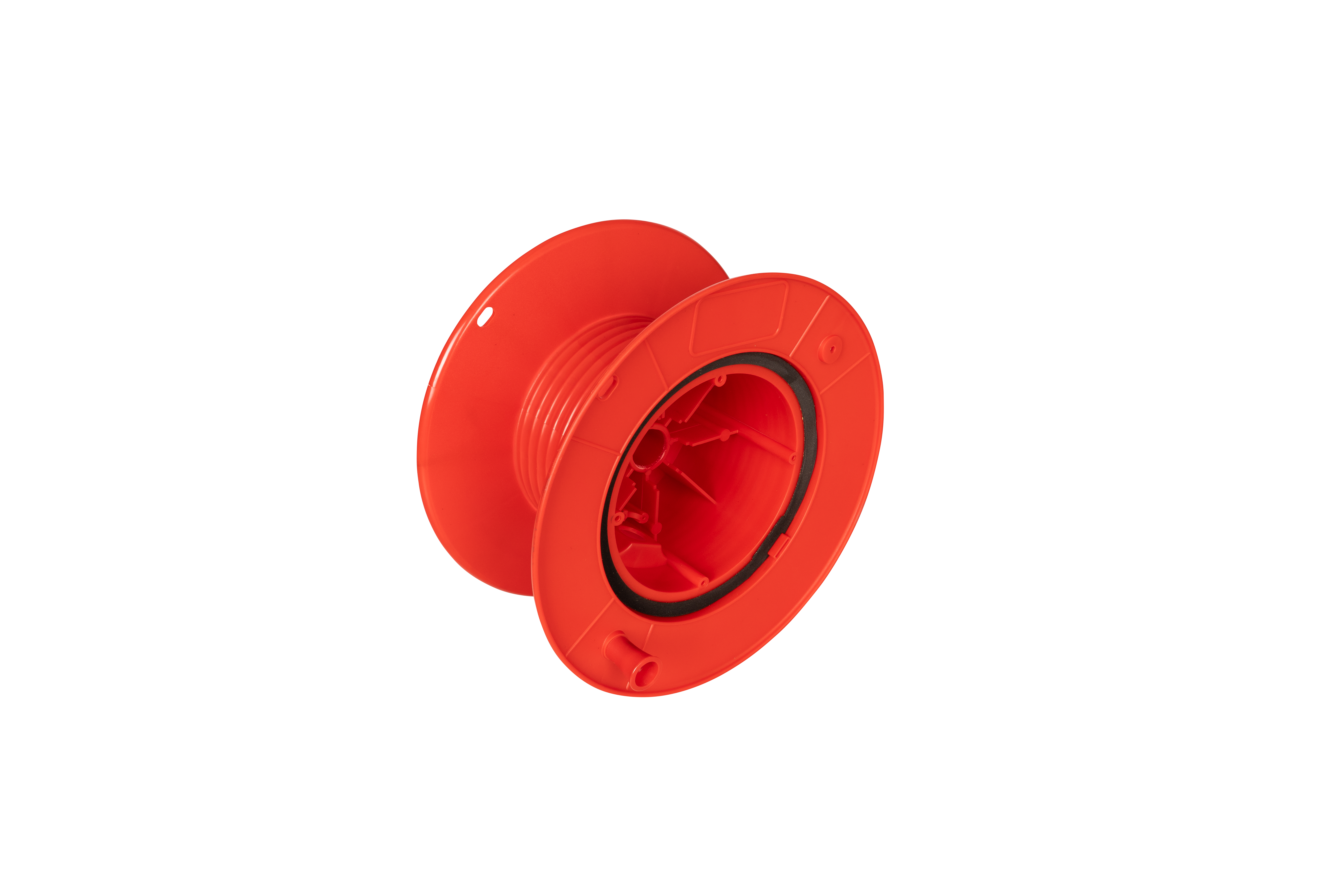 Trommelkörper für JUMBO Kabeltrommel in rot mit Kurbelgriff