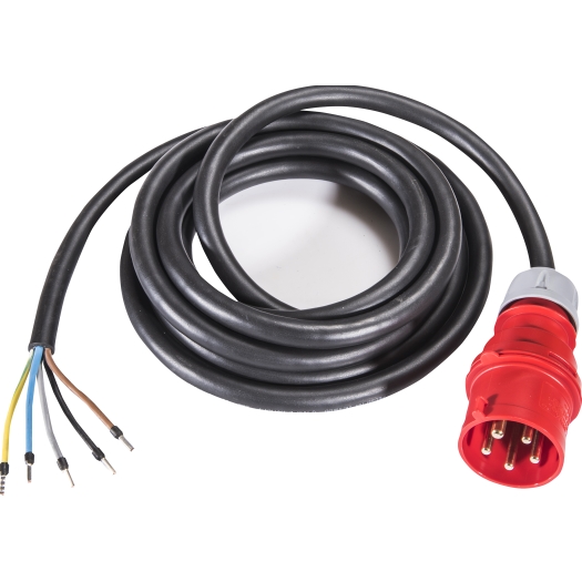 CEE-Anschlussleitung H07RN-F 5 G 4,0 mm², mit CEE-Stecker 32 A, 400V 1,5 m SiRoX