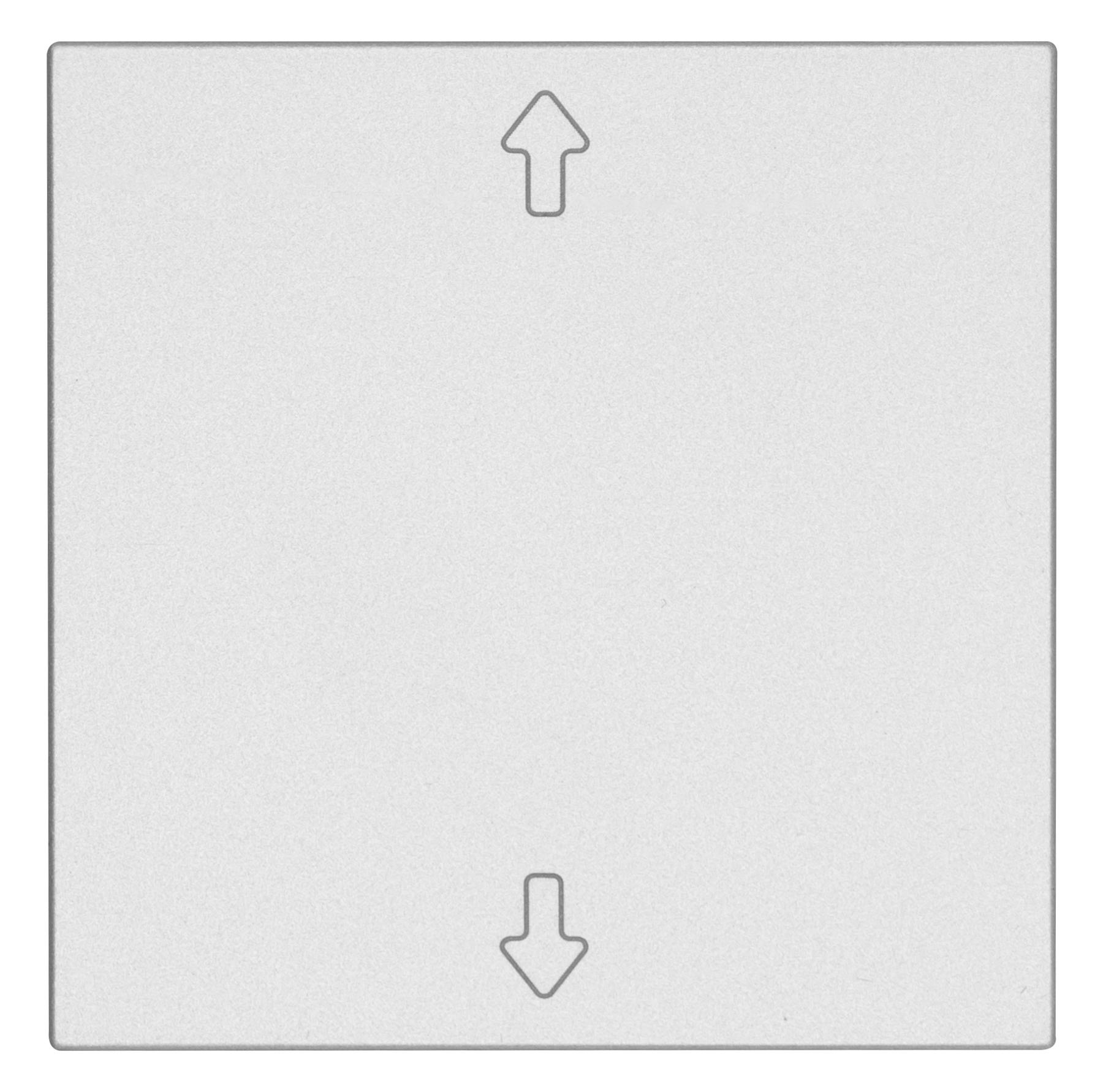 Flächenwippe für BRiDGE und Wandsender-Modul mit Symbol "Pfeil" alu-silber-seidenglanz OPUS 55