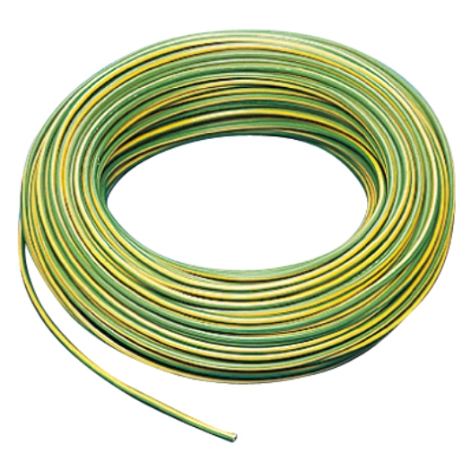 PVC-Aderleitung starr H07V-U 4,0 mm² grün-gelb