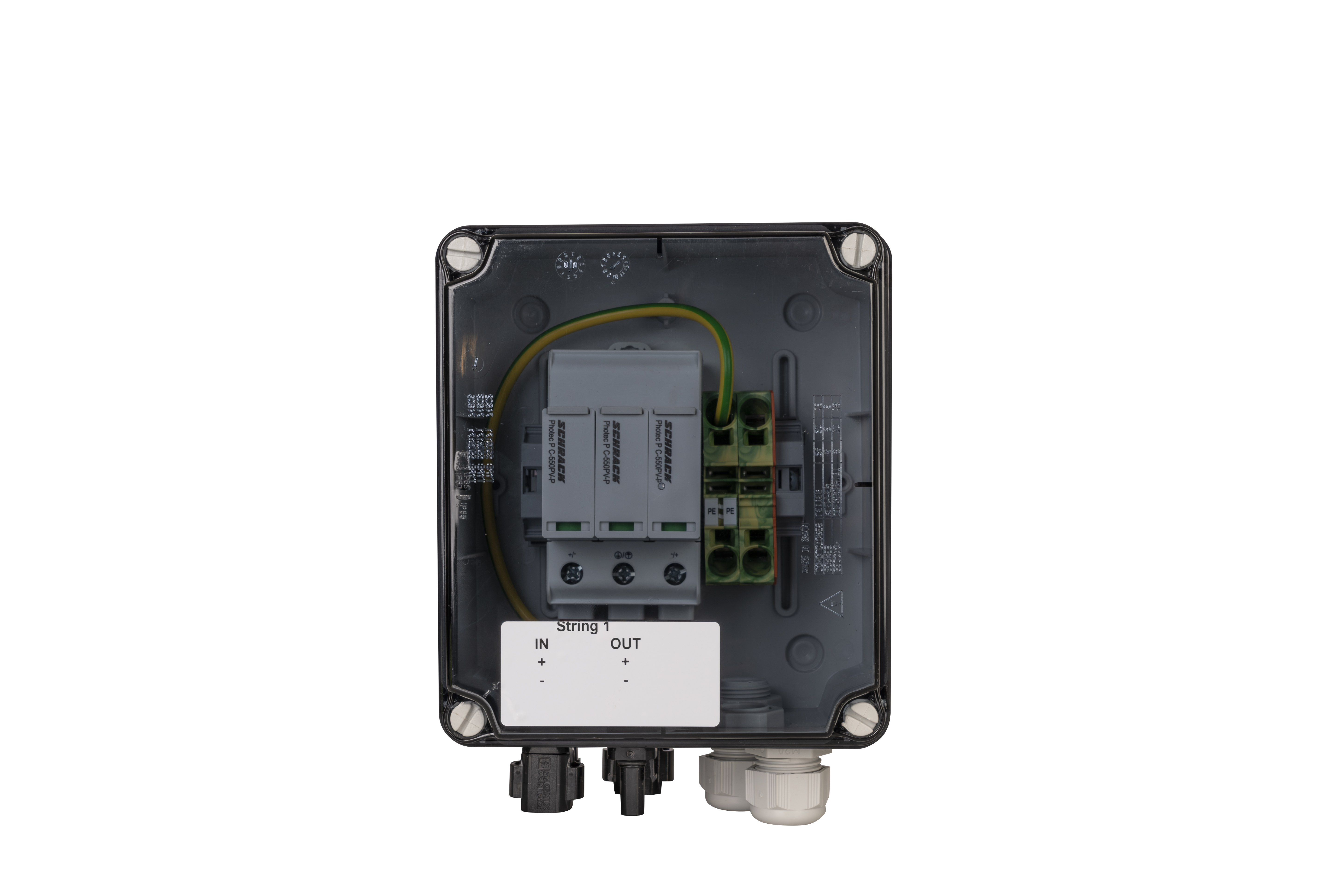 Generatorenanschlusskasten für PV-Anlagen bis 1.000 V DC, 1x 1 String, SUNCLIX-Steckverbinder, SiRoX