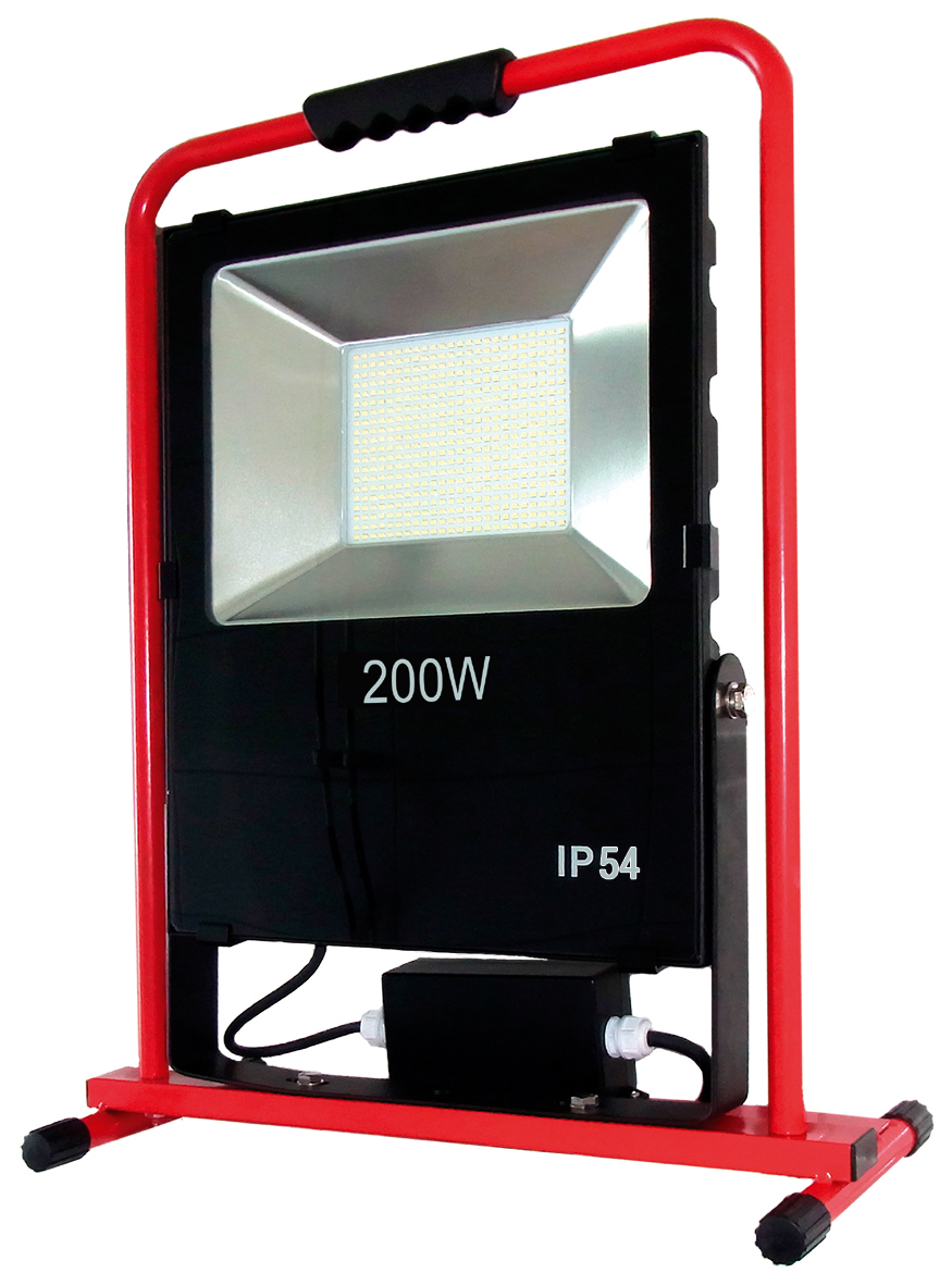 Mobiler Premium LED Strahler 200W IP54 Zuleitung