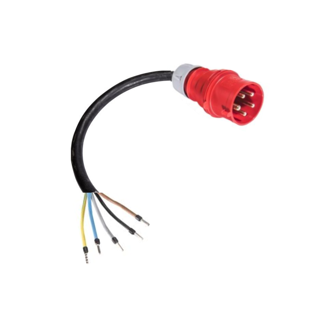 CEE-Anschlussleitung H07RN-F 5 G 35,0 mm², 400,CEE-Stecker, 125 A, IP67, Länge: 0,5 m