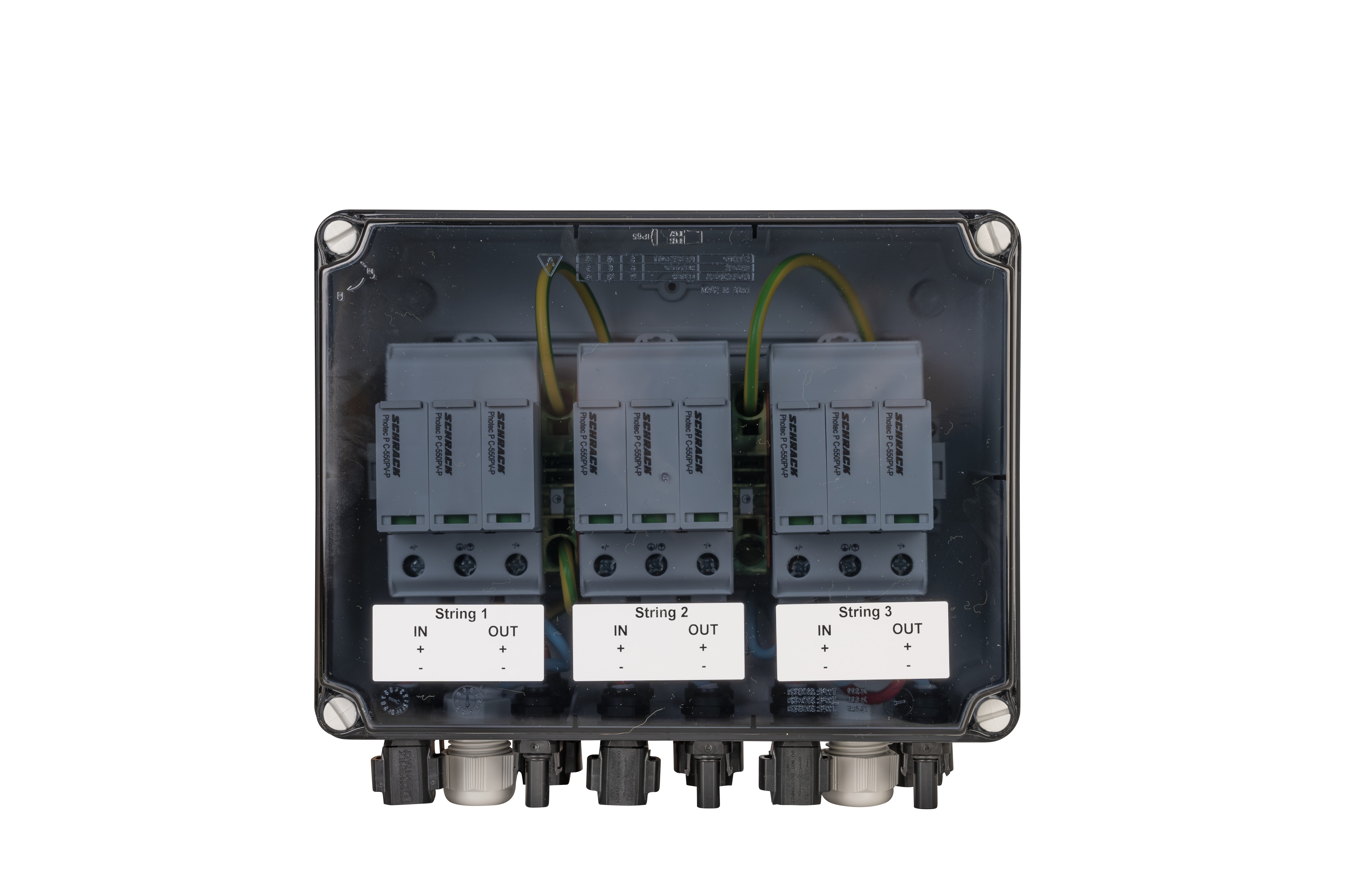 Generatorenanschlusskasten für PV-Anlagen bis 1.000 V DC, 1x 3 String, SUNCLIX-Steckverbinder