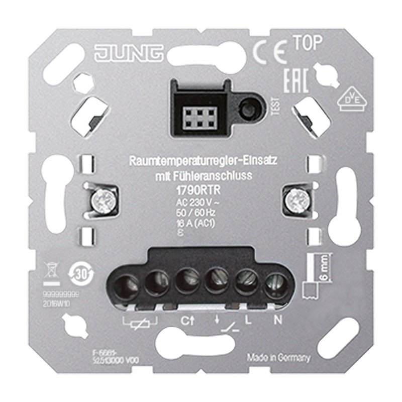 Raumtemperraturregler-Einsatz mit Fühleranschluss ohne Nebeneinstellung AC 230 V~