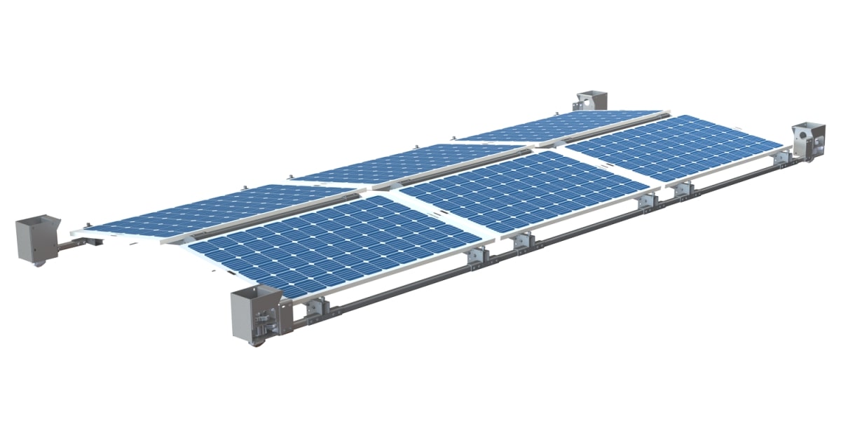 POWERTOP COMBI, Solarstrom für Containerdächer, ab 2,2 kWp, Solarmodule, Rahmenkonstruktion, Wechselrichter