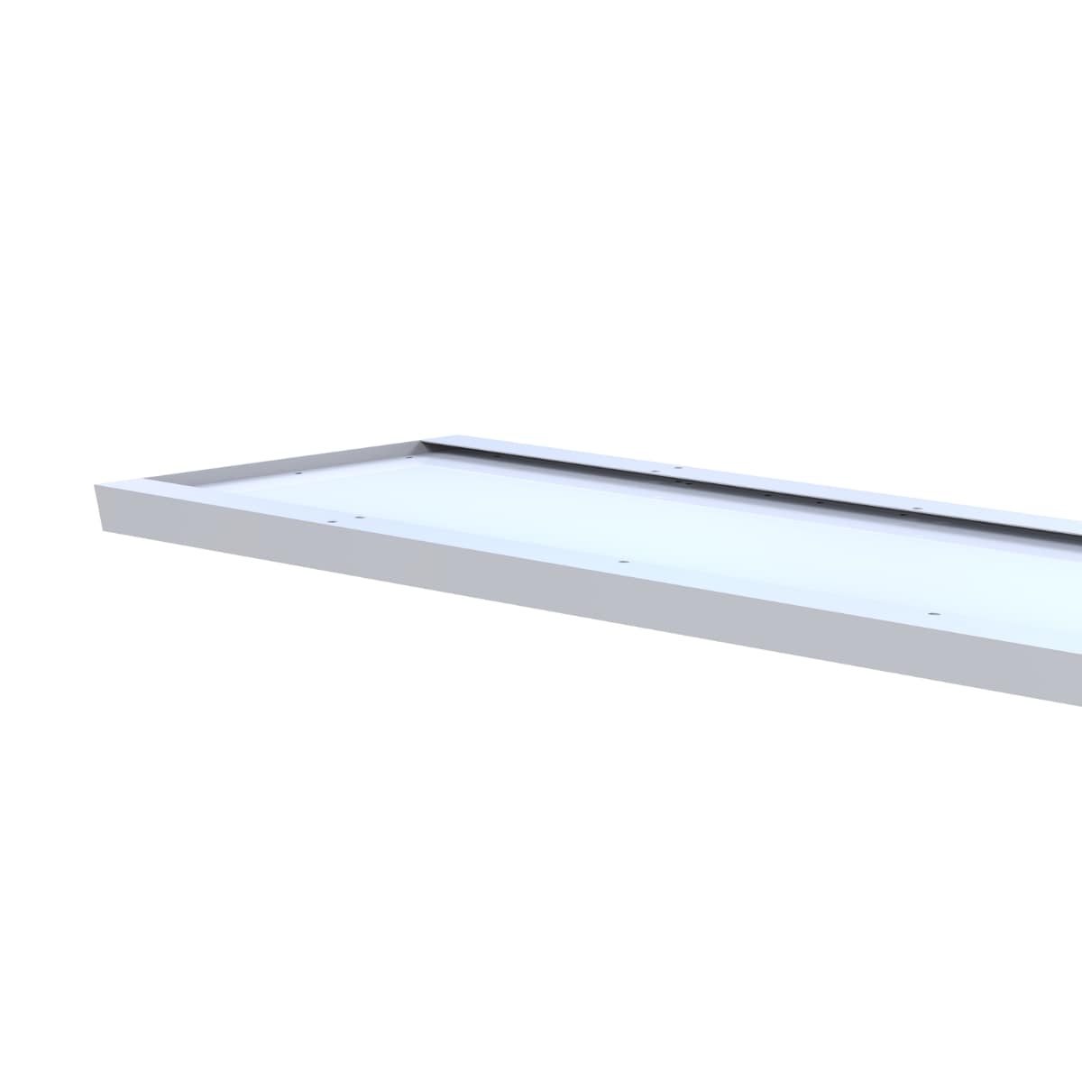 LED-Panel MULTI - Aufputzrahmen silber 1245 x 308 x 5 mm flach