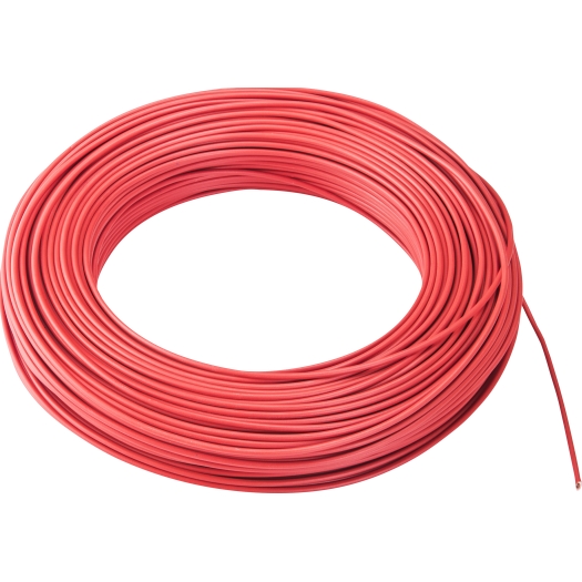PVC-Aderleitung flexibel H05V-K 0,5 mm² rot