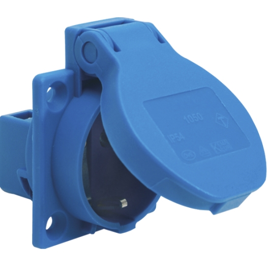 Schutzkontakt-Einbau-Steckdosen IP 54 blau SiRoX