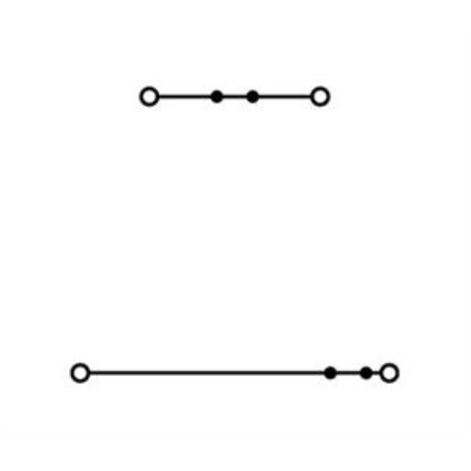 Doppelstockklemme Durchgangs-/Durchgangsklemme L/L 2.5 mm² grau