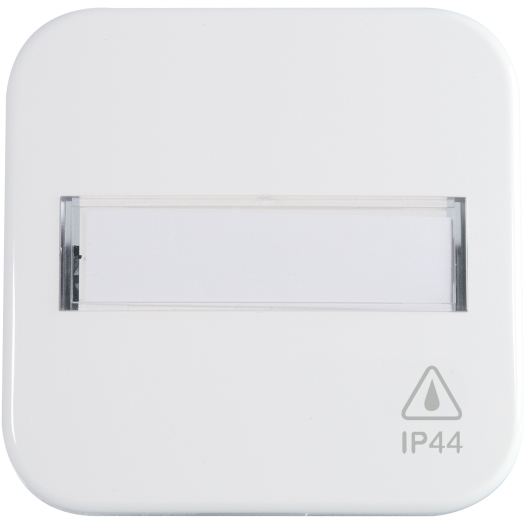 Flächenwippe für Schalter und Taster mit Beschriftungsfeld IP44 reinweiß OPUS 1