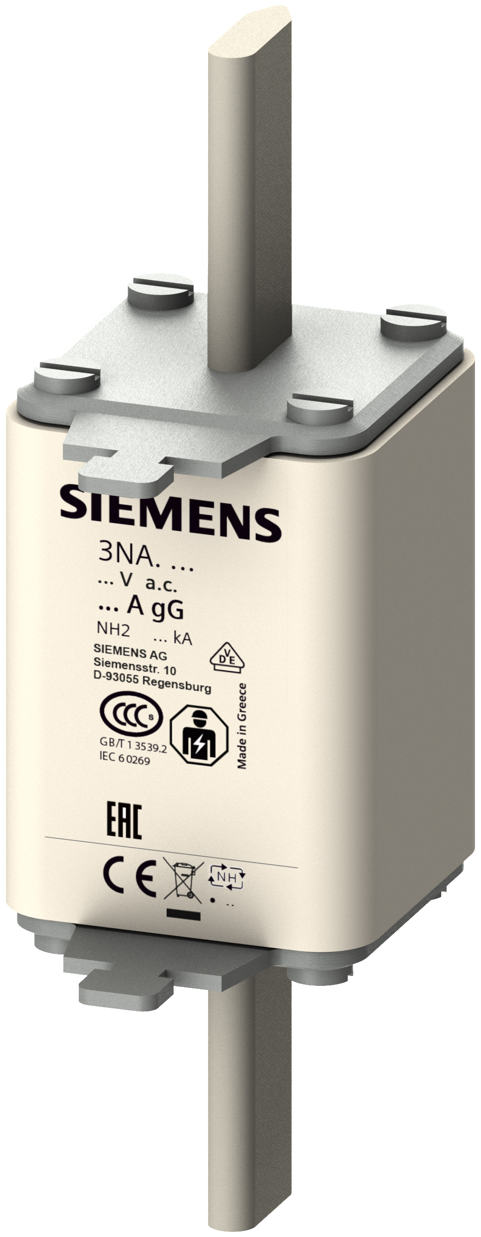 NH-Sicherungseinsatz, NH2, In: 35 A, gG, Un AC: 500 V, Un DC: 440 V, ...