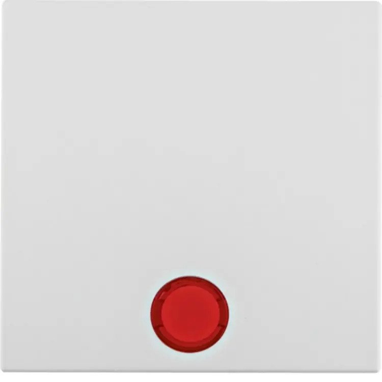Wippe für Schalter und Taster mit 5 beiliegenden Linsen S.1/B.3/B.7 polarweiß-matt